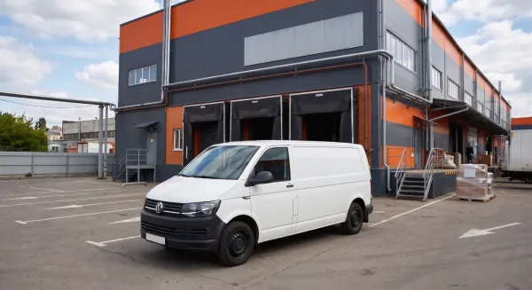 Plain commercial van